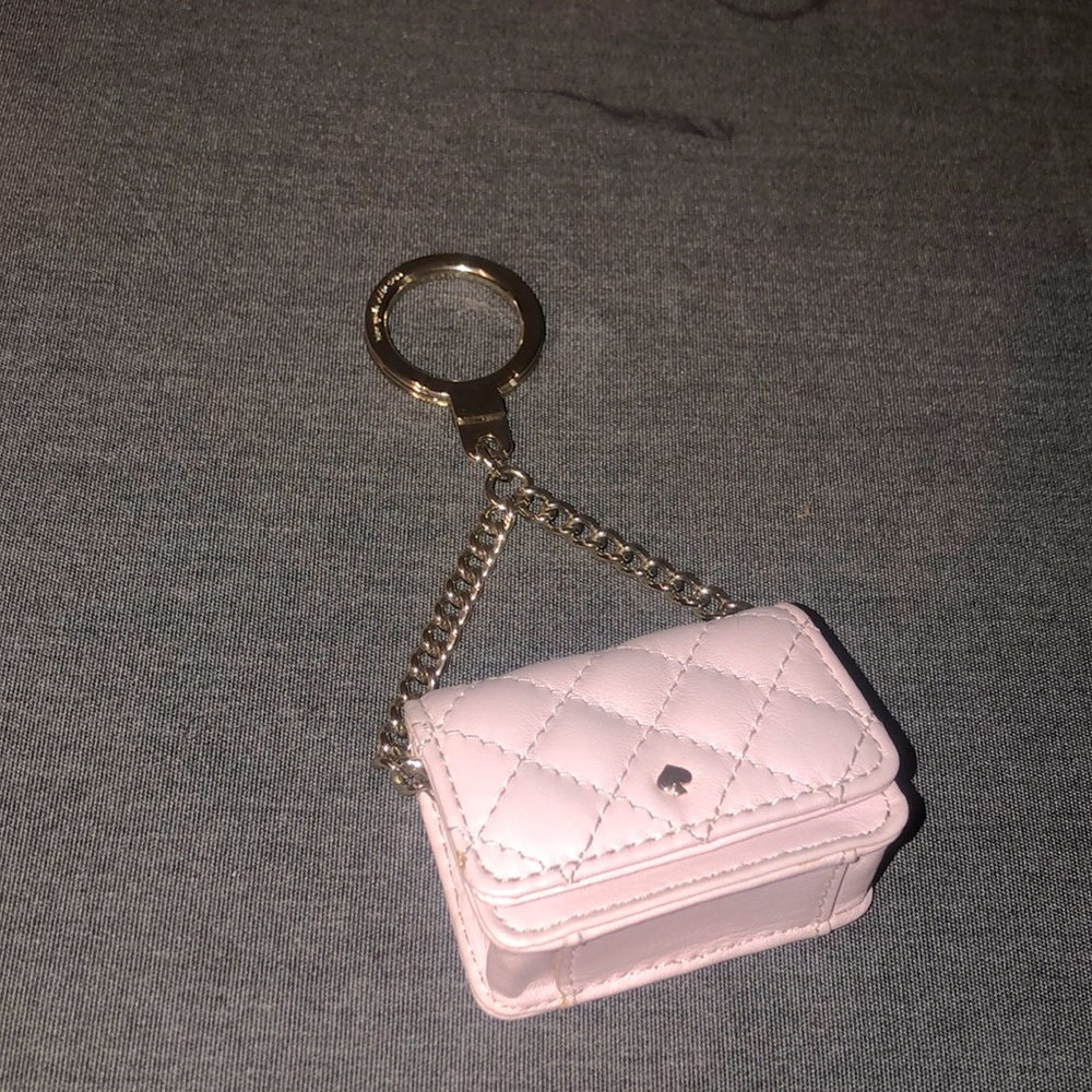 Kate Spade Pink Leather Bag Bag Charm
